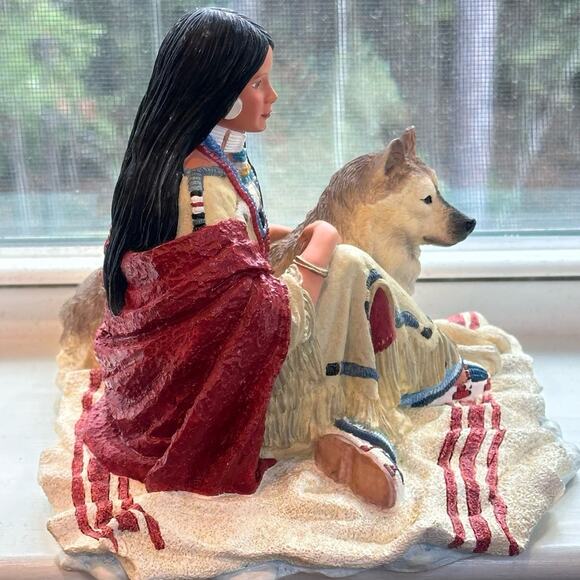 Snow Princess 1994 Princesses Of The Plains Sculpture Hamilton Collection - Picture 9 of 10